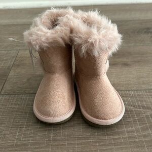 Pink Sherpa Boots